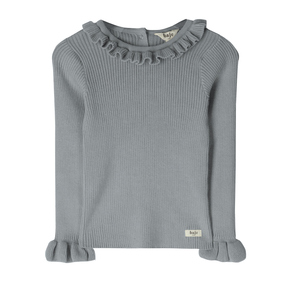 Bow longsleeve | greyish blue