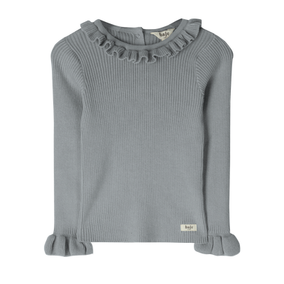 Bow longsleeve | greyish blue