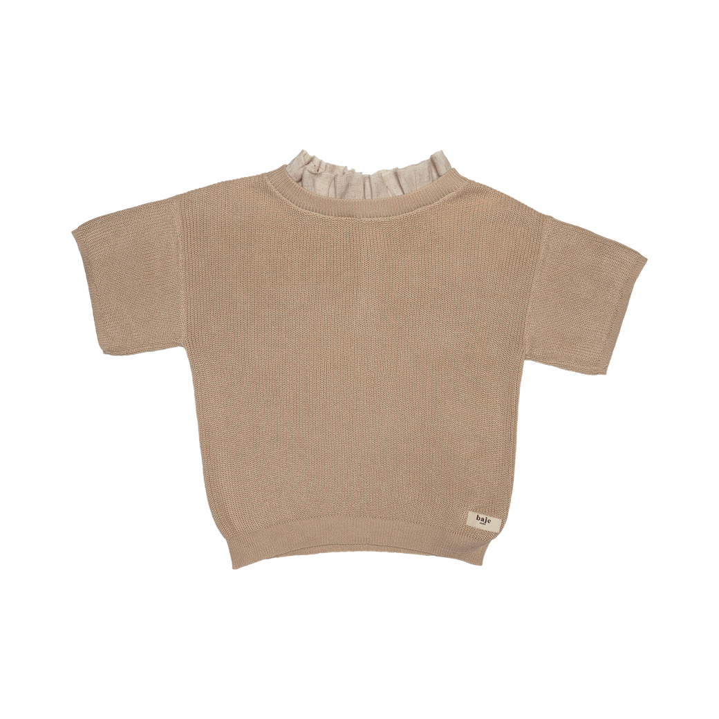 Gini knit top | sand