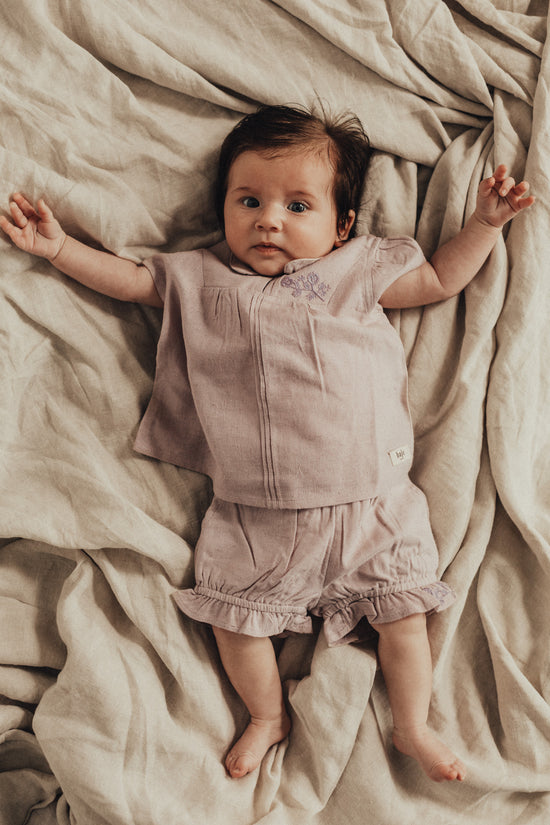 Delan blouse newborn | lilac